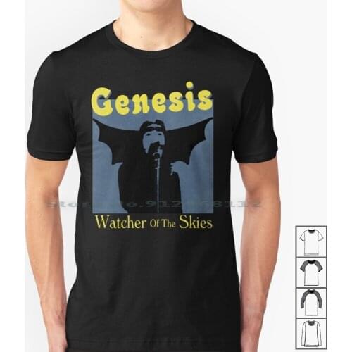 Genesis Watchers T Shirt 100% Cotton Genesis Watcher Of The Skies Peter Gabriel Phil Collins Music Band King Crimson Prog 70s