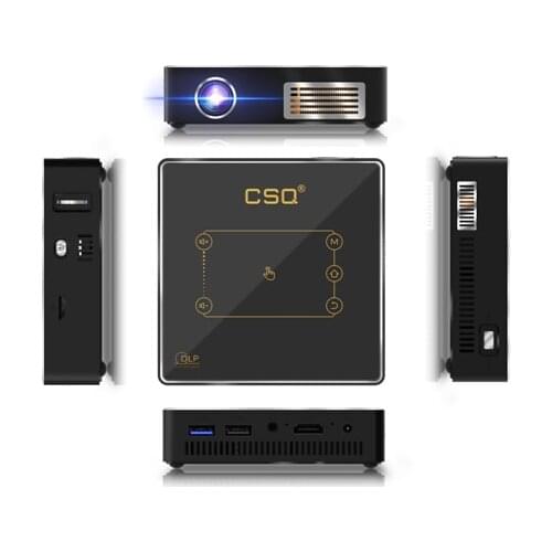 Android mini pocket projector C9 PLUS projector Android 7.1 2.4G/5G Wifi RK3328 2G/16GB bt 4.0 4k dlp mini projector