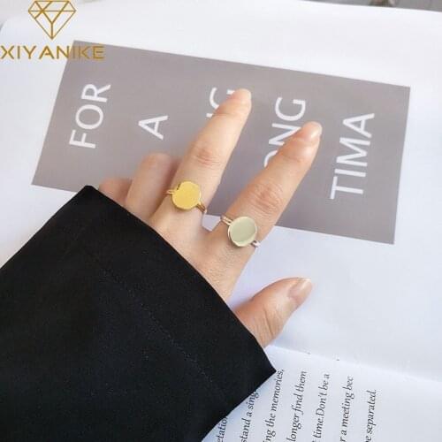 XIYANIKE 925 Sterling Silver Rings for Women Fashion Irregular Jewelry Creative Simple Geometric Finger Ring Party Accessories