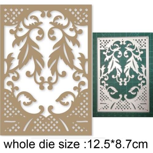 Metal cutting dies cut die mold Leafy Berry Background Frame Decoration Scrapbook paper craft knife mould blade punch stencils