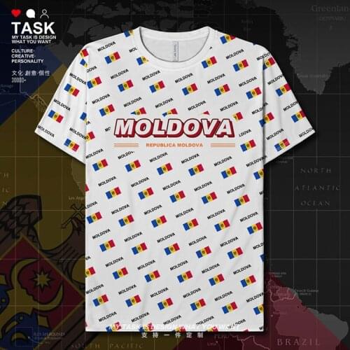 Moldova Moldovan MDA MD Quick Dry t shirt gym tracksuit Fitness fashion Running sports brands clothing mens clothes summer