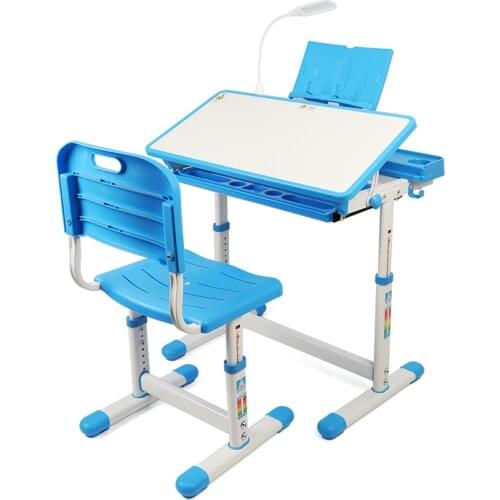 Children Desk and Chair Set Multifunctional Ergonomic Desk for Kids Student Adjustable Writing Study Desk Combination Desktop