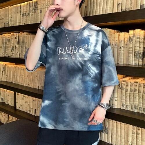 New Men T Shirt For Men Japanese Hip Hop Short Sleeve T Shirt Printed Loose Cotton Tshirt Oversized t shirt camisas Streetwear