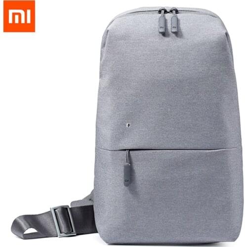 Authentic Xiaomi Travel Business Backpack 4L Chest Pack Bags Men Women Polyester Sling Bag for Leisure Sports Laptop
