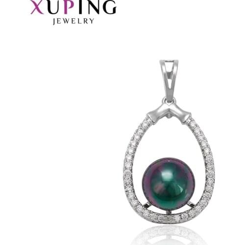 Xuping Lovely Pendantl Necklace Imitation Pearl Sweet Little Fresh Jewelry Family Party Gift Women 33052