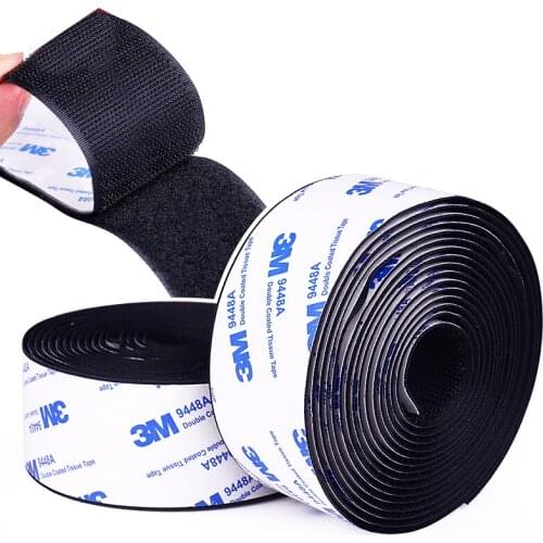 3m/Pair Strong Self adhesive Tape nylon Hooks and Loops Sticker Velcros Adhesive Glue Magic for DIY Car home Decoration