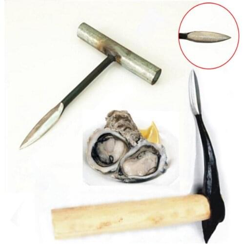 Professional Oysters knife Tool Stainless Steel Open Scallop Oyster Shell Seafood Tool Wood handle Oyster Shucking sharp Knives