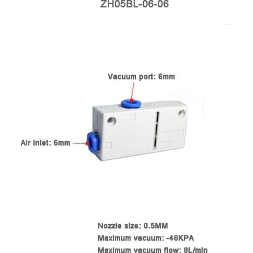SHUYI ZH05BL-06-06 SMC Type ZH Series Box style pneumatic vacuum generator