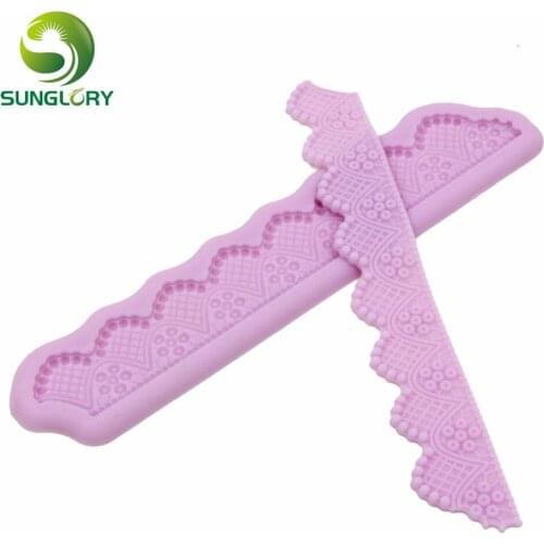 Fondant Silicone Molds Sugar Craft Lace Mold Moldes De Silicona Flower DIY Silicone 3D Mold Dining Bar Non-Stick Baking Tools
