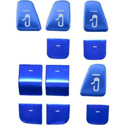 11PCS for Tesla Model 3 Y Super Thin Window Door Lock Key Patch Window Lift Button