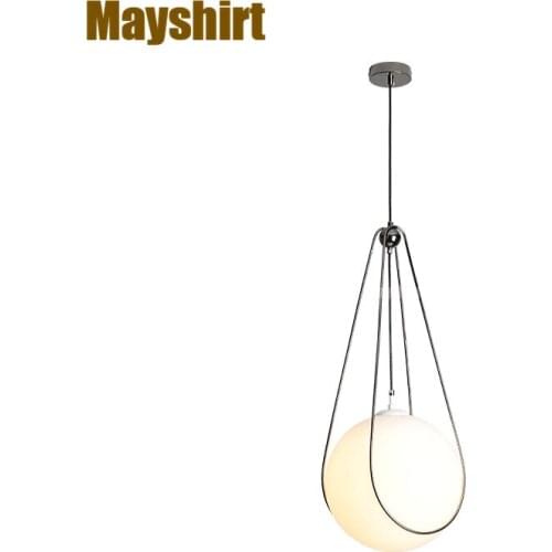 Nordic Drop Ball Led Chandelier Modern Kitchen Island Bedroom Living Room Deco Hanging Lamp Cafe Bar Dining Room Light Fixture