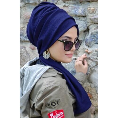 Turban bonnet solid color cotton blouse knot inner hijab caps african twist headwrap women head wraps india hat hijabs cap