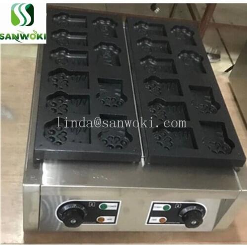 Commercial Dog Cat Paw Shaped Waffle machine Electric Bear Waffle toaster machine Cartoon Tiger Paw Waffle Iron Machine