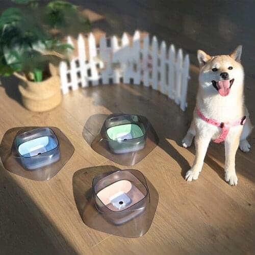 Pet Dog Water Bowl Machine Carried Floating Bowl Cat Water Bowl Slow Water Feeder Dispenser Anti-Overflow Pet Fountain Dog 1.4L