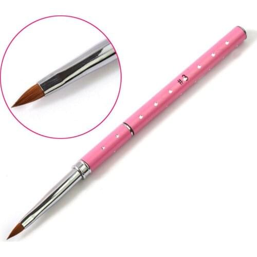 1pc UV Gel Acrylic Nail Art Brush Tool Set Nail Ombre Brush Pen for Manicure Drawing Pen Point Nail Design Nails Accessories