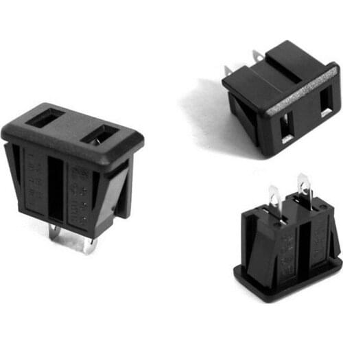 100PCS SP-864 10A/250VAC 2pin AC Power Socket /Outlet JACK