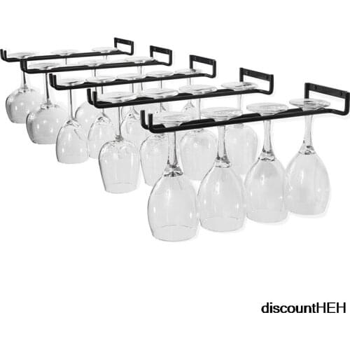 2pcs 30cm Domestic Red Wine Hanging Glass Rack Upside Down Hanging Goblet Single Row Wine Glass Rack Glass Rack Hanging