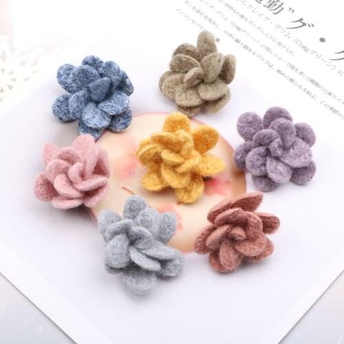 2Pcs 5CM Fabric Rose Flower Handmade Cloth DIY Material Wedding Shoes Headdress Crafts Bouquet Hairclip Jewelry Gift Accessories