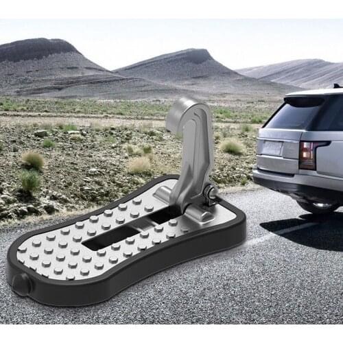2pcs car door step pedal Stepping Ladder Foot Pegs For Car Folding Auto Doorstep Easy Access To Car Roof rack With Safety Hammer