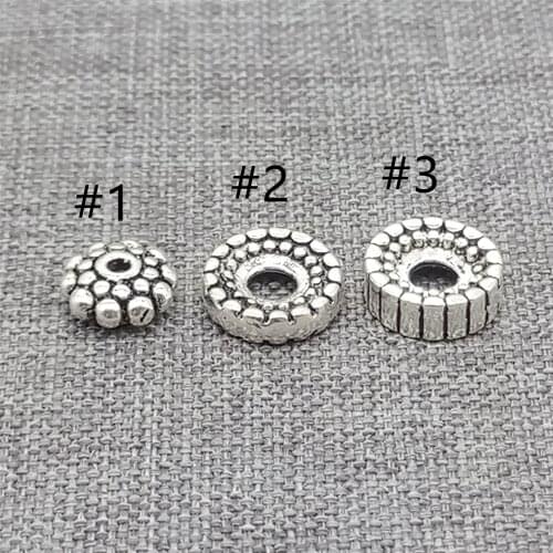8pcs of 925 Sterling Silver Tire Spacer Beads for Bracelet Necklace