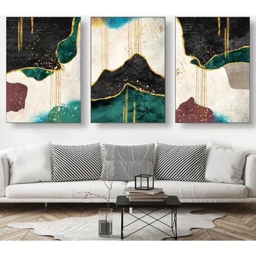 Simple Color Abstract Lines Canvas Painting Art Print Poster Picture Wall Living Room Office Modern Home Decoration