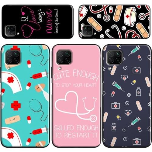 Nurse Medical Medicine Health Heart Case For Huawei P30 P40 P10 P20 Lite Mate 20 30 Pro Mate 10 Lite P Smart 2019 Z Coque