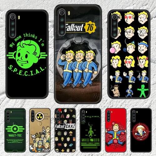 Fallout Shelter Phone case For Xiaomi Redmi Note 7 7A 8 8T 9 9A 9S 10 K30 Pro Ultra black painting Etui luxury funda fashion
