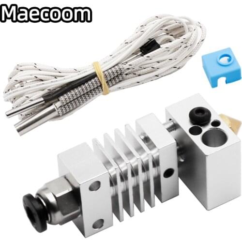 Hotend Extruder Kit Long Distance V6 Extrusion 12V/24V 50W J-head Heat Break Throat 1.75mm for Ender 3 CR10 CR-10S Printer