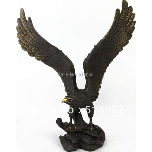 FengShui Brass Eagle Figurines /ANIMAL - Eagle