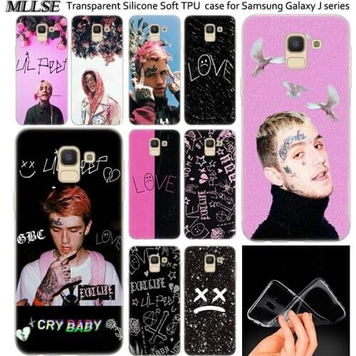 Hot Lil Peep Transparent Soft Silicone Case For Samsung Galaxy J2Pro J4 J6 J8 2018 J3 J5 J7 2016 2017EU Prime CORE Plus Cover