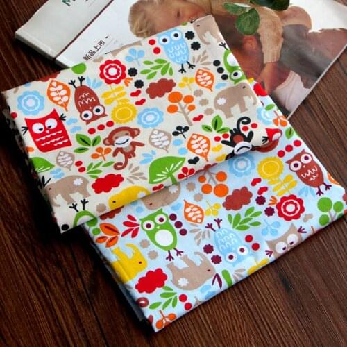 Cotton Patchwork fabric Printed Monkey 100% Cotton Twill Fabric,DIY Sewing Quilting Fat Quarters Material For Baby&Child