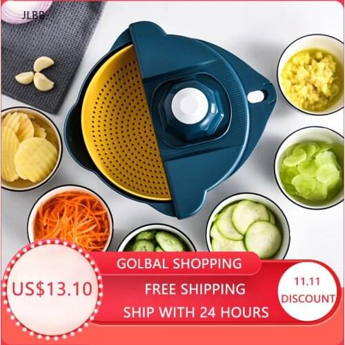 Multi-Function Vegetables Cutter Shredded Food Potato Carrot Veggie Grater Chopper Home Bar Kitchen Carrot Potato Cutting Tools