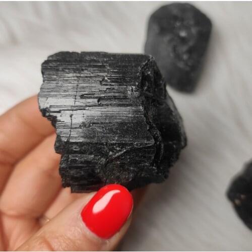 Natural Rough Tourmaline Tumbled Stone Black Tourmaline mineral specimens