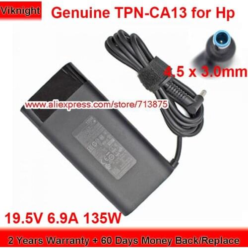 Genuine TPN-CA13 AC Adapter 19.5V 6.9A 135W Charger for HP PAVILION 15-BC400UR L15534-001 TPN-DA11 Laptop Power Supply