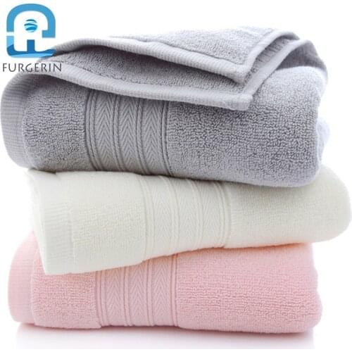 FURGERIN Microfiber Hair Towel Absorbent bath towel for adults cotton Face Towels Bathroom beach towels Pure Color hotel/home