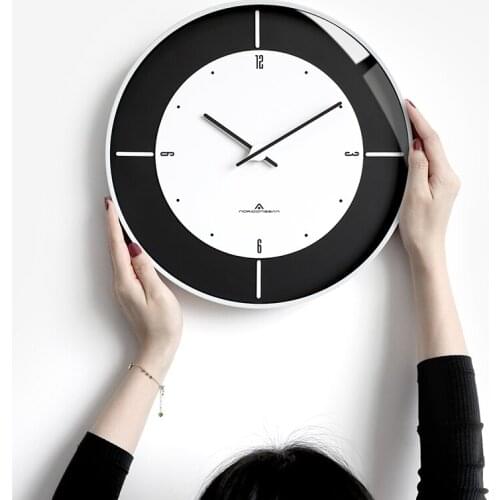 Simple Nordic Wall Clock Silent Digital Modern Design Mute Wall Clock Living Room Luxury Horloge Murale Home Decorative JJ60WC