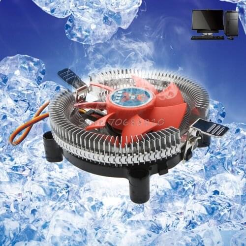 2200rpm CPU Quiet Fan Cooler Cooling Heatsink For Intel LGA775/1155 AM2/3 Drop Shipping