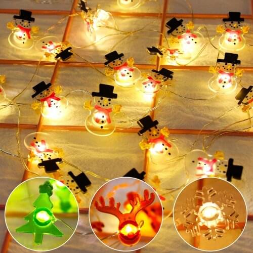 HUIRAN Christmas lights Led Ornaments Christmas Decorations for Home 2020 Christmas Tree Decorations Xmas Decor New Year 2021