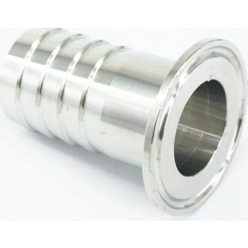32mm Tube Barbed- Tri Clamp 1.5" Ferrule O/D 50.5mm 304 Stainless Steel Sanitary Ferrule Clamp Pipe Connector Fitting