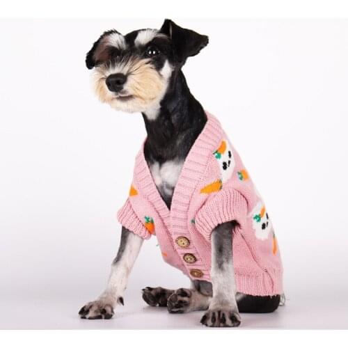 Cat Dog Sweater Cardigan Winter Dog Clothes Coat Outfit Puppy Chihuahua Yorkshire Pomeranian Maltese Poodle Schnauzer Clothing