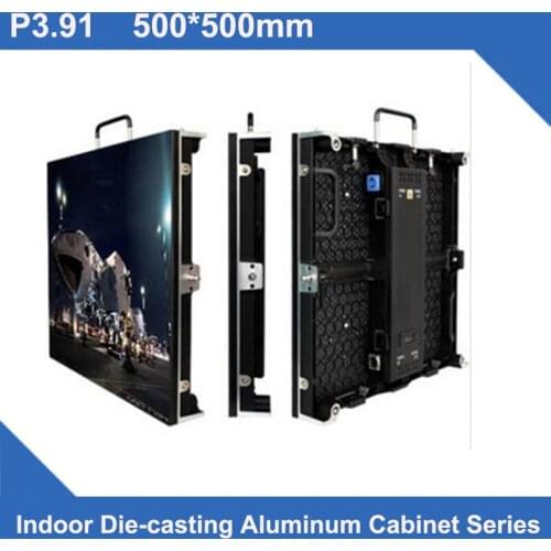 TEEHO FREE Sending card FREE flight case P4.81 SMD indoor 500*500mm 4pcs/lot LED Display Die Castingpanel led video rental
