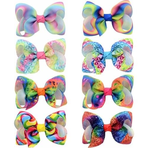 100pcs Gradient Colors Pet Accessories Bubble Dog Grooming Hairpins Large Dog Hair Bows Clips