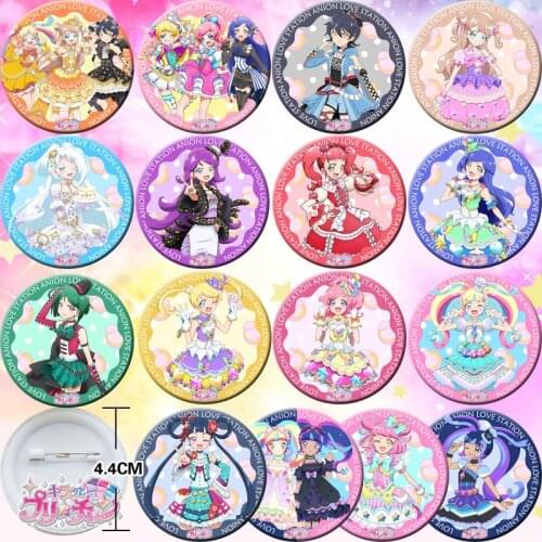 16pcs Pretty Channel Bedge Collect Figure Bags Badge Button Brooch Pin Souvenir Figuras Cosplay Gift