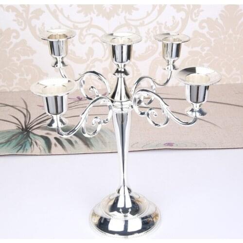 A,Candle Holder Candelabra Centerpiece for Wedding Candlestick 5-arms/3-arms Candle Stand Wedding Candelabra Candle Stick