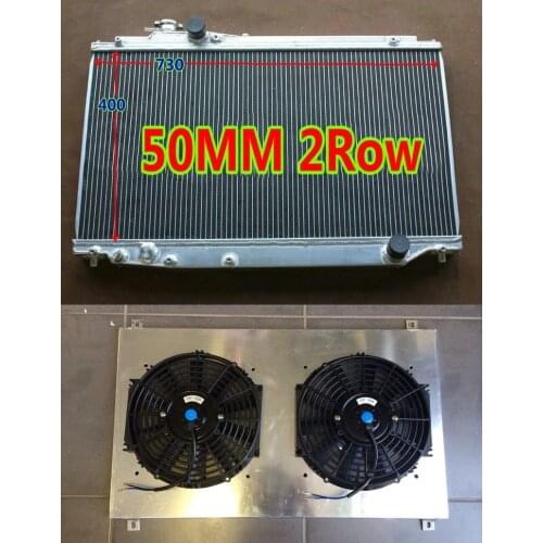 Aluminum Radiator FOR 1993-1998 Toyota Supra A80 JZA80 MK4 3.0L 2JZ-GTE Twin Turbo Manual Turbocharged I6 & Shroud Fan