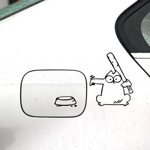 Aliauto Car-styling Cartoon Car Fuel Cap Stickers and Decals The Feeding Accessories for Ford Focus 2 Volkswagen Polo Golf