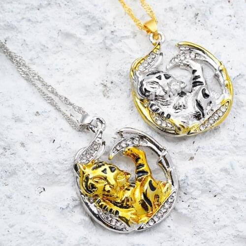 Berbeny 2020 New Animal Tiger Pendant Necklaces For Women Necklace Gifts Charm Jewelry Dream Unique Christmas Natural Anima Q2R2