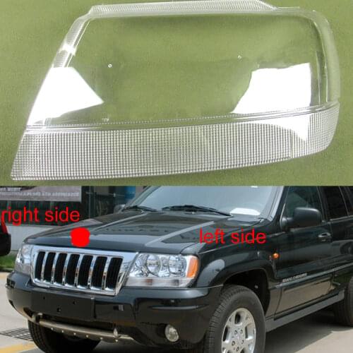 For Jeep Grand Cherokee 1999 2000 2001 2002 2003 2004 2005 Lampshade Headlamp Cover Glass Lamp Shell Mask Headlight Shell