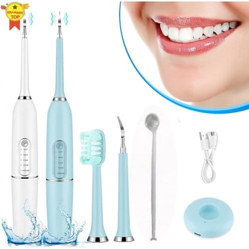 New Sonic Electric Toothbrush Household Dental Calculus Remover Electric Tartar Remover USB Rechargeable Tooth Cleaner Portable