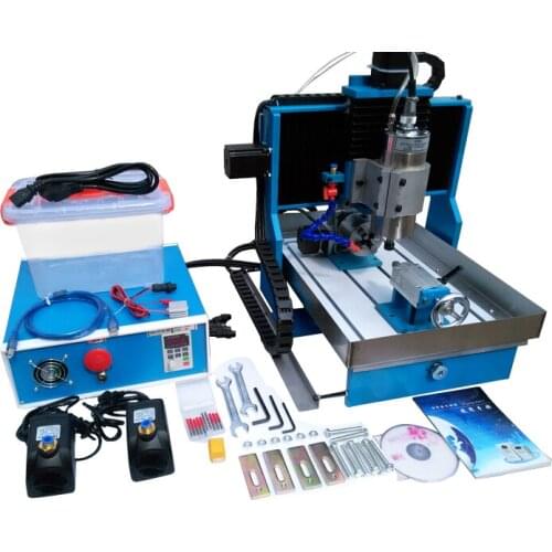 LY CNC 3040L-2.2KW 4axis CNC router Engraving Drilling machine with Linear Guide Rail water tank